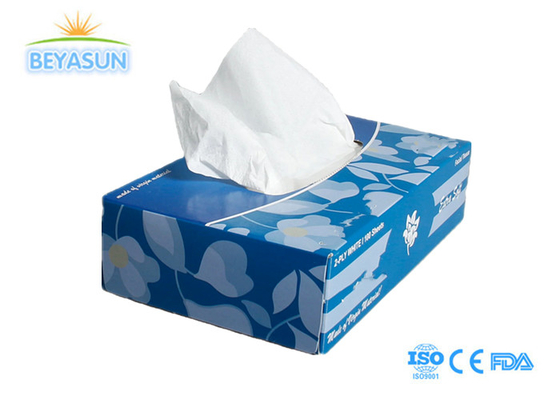 2ply 3ply মুখের কাগজ টিস্যু নরম প্রচারমূলক আয়তক্ষেত্রাকার কিউব বক্স মুখের টিস্যু